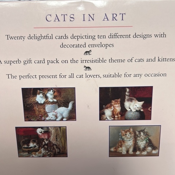 Cats in Art: A Delightful Box of High-Quality Fine Art Notecards Cards - Picture 7 of 11